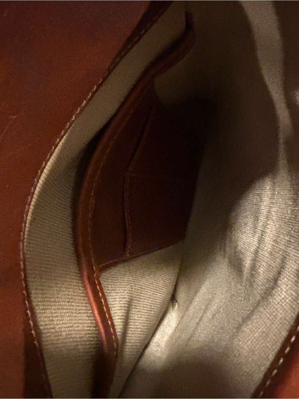 Bosca Tan Leather Briefcase with Gold Hardware - Picture 6 of 8
